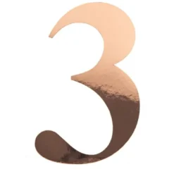 Sticker Chiffre 3 Rose Gold