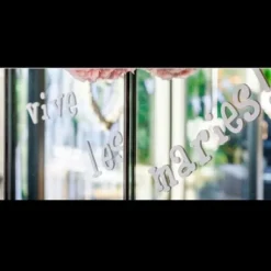 Sticker Mariage Voiture Vive Les Mari S