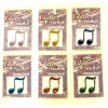 Sticker Note De Musique Glitter Assortis