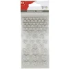 Stickers Coeurs A Paillettes Argent X 174 Pi Ces