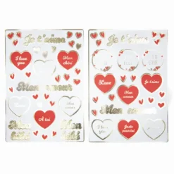 Stickers D Coratifs Coeur X60 Pi Ces