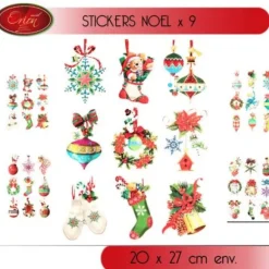 Stickers De Noel Paillet S X 9 Pi Ces