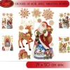 Stickers F Netre Noel Avec Paillettes Dor Es