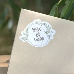 Stickers Marque Place Autocollant Mariage O Bonheur 5 Cm X 16 Pi Ces