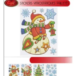 Stickers Vitrostatiques Paillet S De Noel Pas Cher