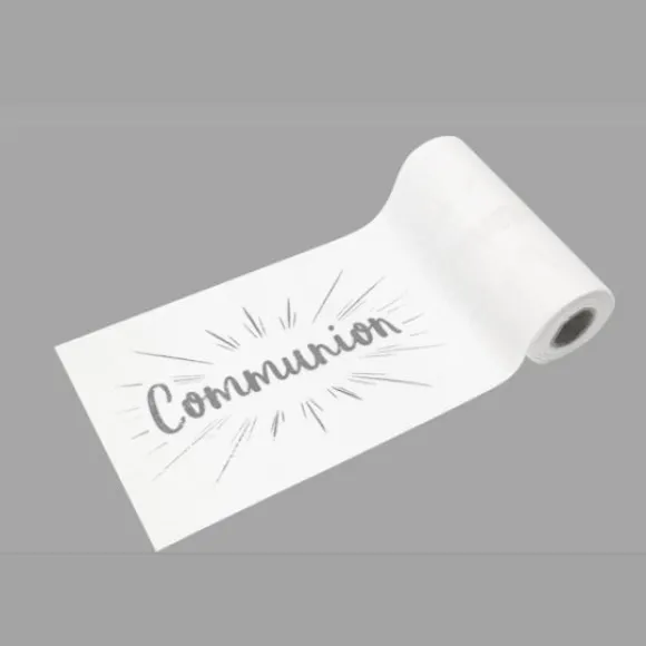 Sur Chemin De Table Communion Argent