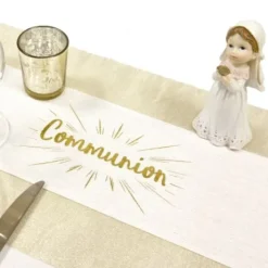 Sur Chemin De Table Communion Or
