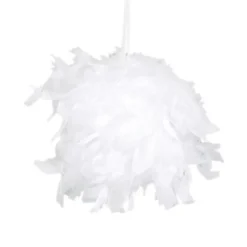 Suspension Boule Plume 10 Cm