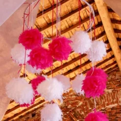 Suspension Boule Plume 10 Cm