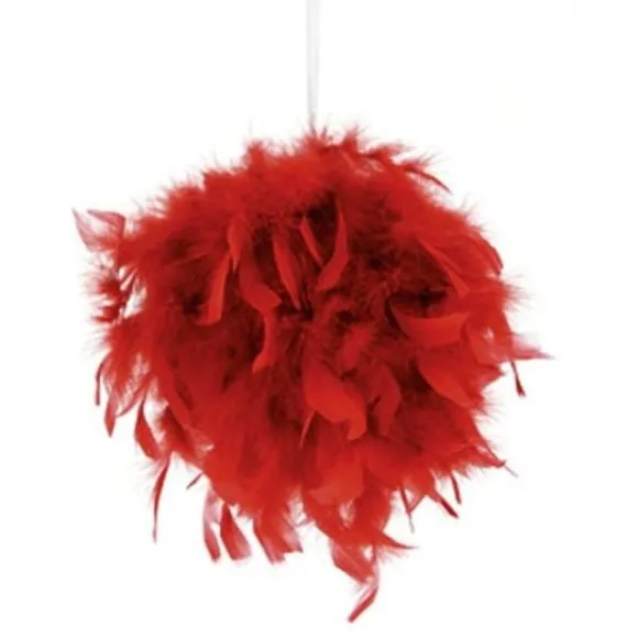 Suspension Boule Plume 10 Cm