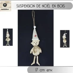 Suspension De Noel Bois Petit Gar On