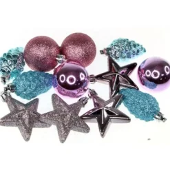 Suspension De Sapin De Noel Originale Multicolore X 12 Pi Ces