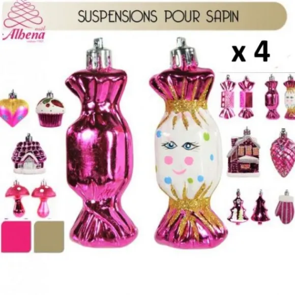 Suspension De Sapin Noel Athena X 4 Pi Ces