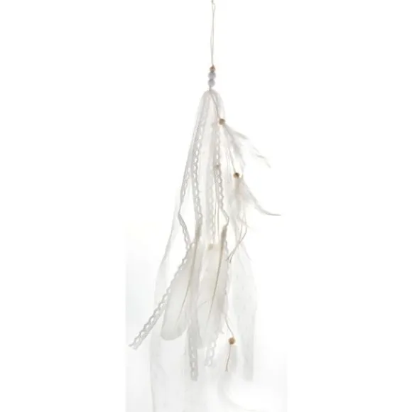 Suspension Mariage Plume Blanche
