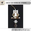 Suspension Noel Hibou Sur Branche