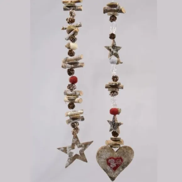 Suspension Sapin De Noel Bois Naturel