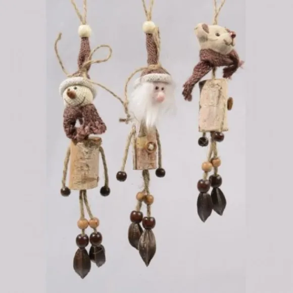 Suspension Sujet De Noel En Bois