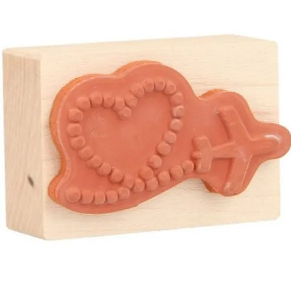 Tampon Bois Coeur Avion