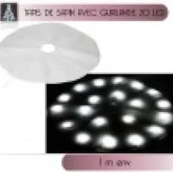 Tapis De Sapin Lumineux 20 Led Blanc