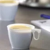 Tasse Caf En Plastique Blanc R Utilisables X 20 Pi Ces