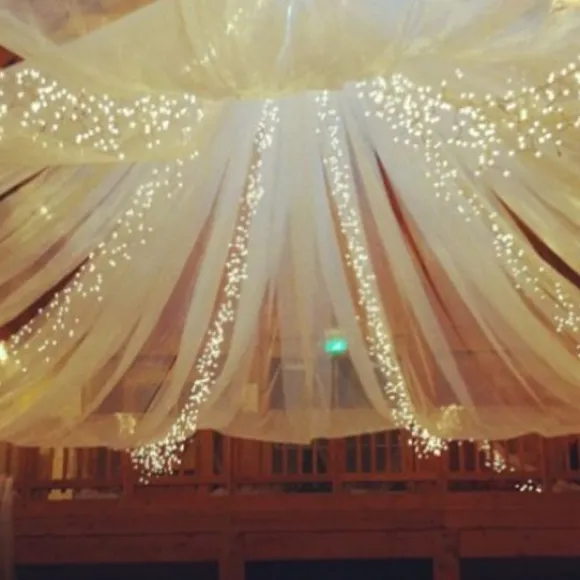 Tenture De Salle Paillet Ivoire X 12 M Tres