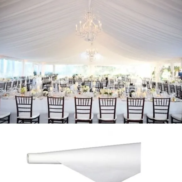 Tenture Mariage 50 M Tres Blanche