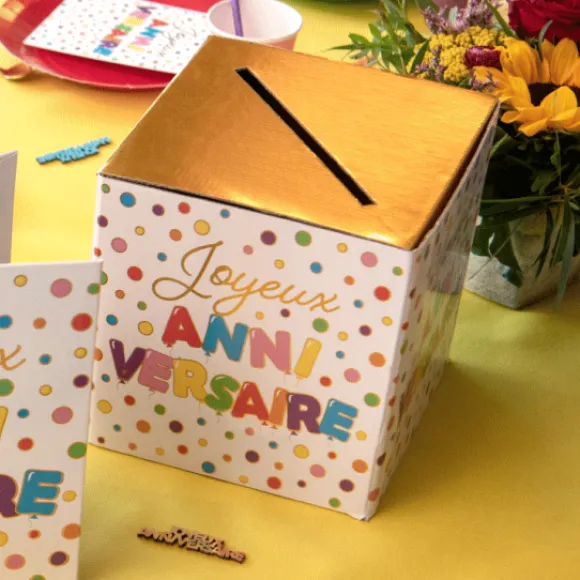 Tirelire & Urne Anniversaire Ballon 20Cm