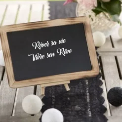 Tr S Grande Ardoise En Bois Naturel