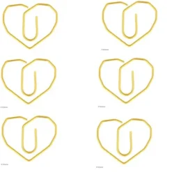 Trombones Coeurs Dor S X 6 Pi Ces