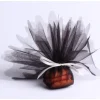 Tulle Voile Festonn Nacr Noire X25