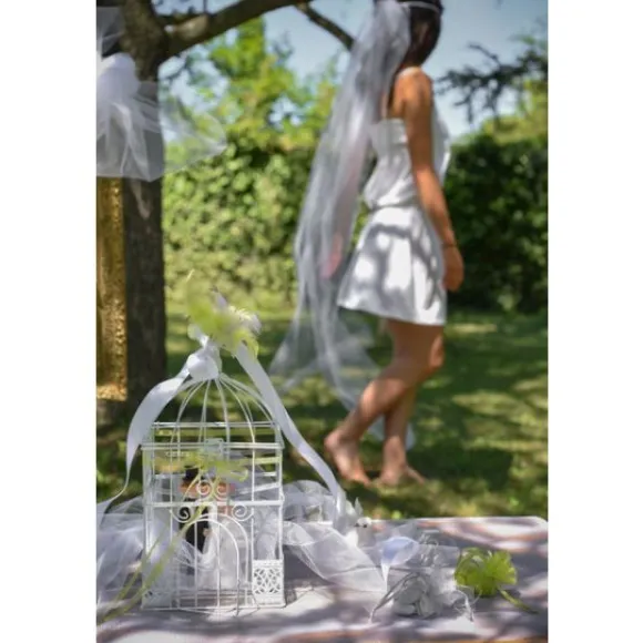 Urne Cage Oiseau Carr E Blanche