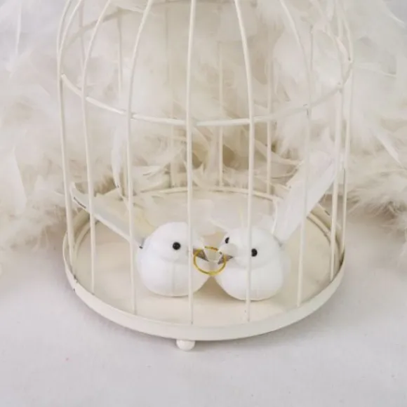 Urne Cage Oiseau Coeur