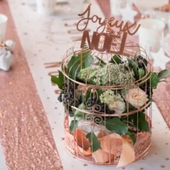 Urne Cage Oiseau Rose Gold