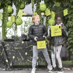 Urne Carr E Joyeux Anniversaire Vert Anis 20Cm