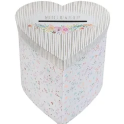 Urne Coeur Mariage Fleuri