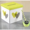 Urne Mariage Avec Coeur Vert Anis