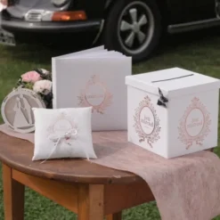 Urne Mariage Just Married Rose Gold