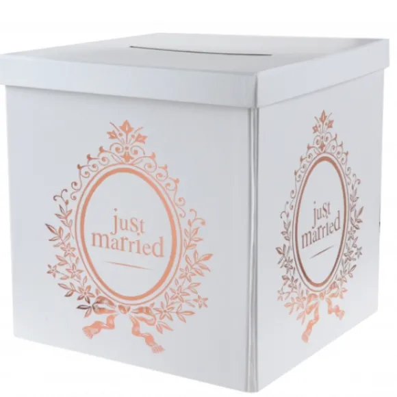 Urne Mariage Just Married Rose Gold