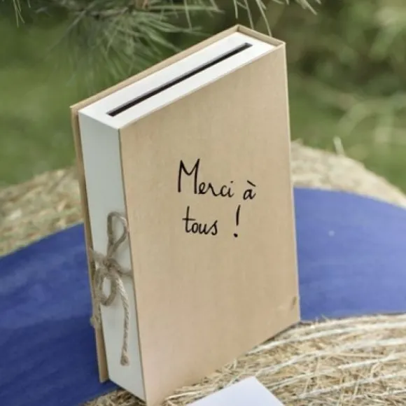 Urne Mariage Livre Kraft