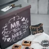 Urne Mariage Noir Mr Mrs