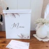 Urne Merci Theme Pampas Fleurs De Coton