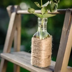 Vase Bouteille Carr E 15Cm