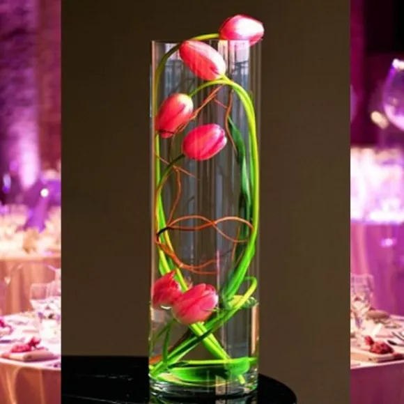 Vase Cylindrique Mariage 30Cm