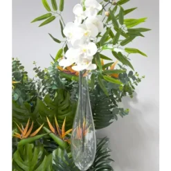Vase En Verre Goutte A Suspendre 40Cm