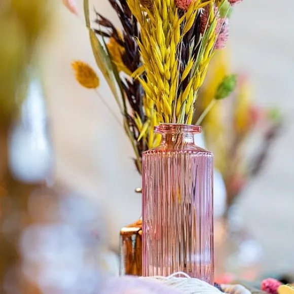 Vase En Verre Heloise Vieux Rose