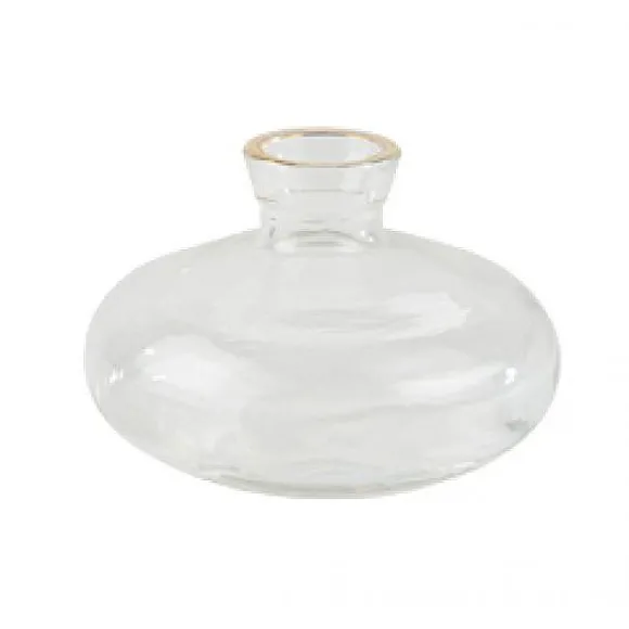 Vase En Verre L Onie Liser Or