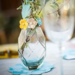 Vase En Verre Mariage Original 16 X 8.5