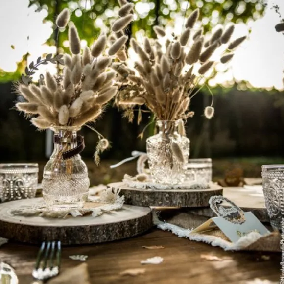 Vase En Verre Rond A L'Ancienne