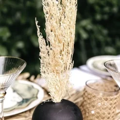 Vase Mariage En C Ramique Histor Noir 9 X 11.5 Cm