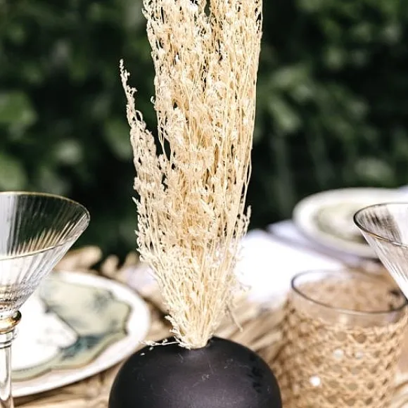 Vase Mariage En C Ramique Histor Noir 9 X 11.5 Cm